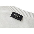 FENDI 雙F標識刺繡針織衫（白色）_4