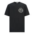 MONCLER 矽膠燙圖標識短袖（黑色）