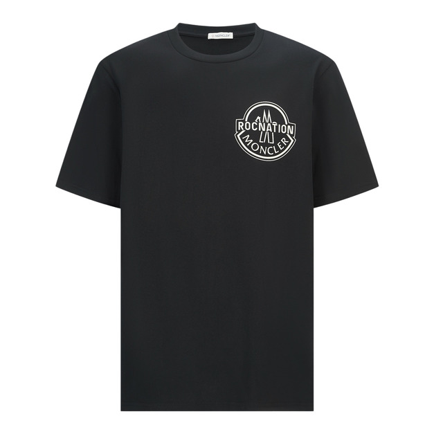 MONCLER 矽膠燙圖標識短袖（黑色）