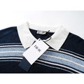 DIOR 條紋短袖Polo衫（深藍色）_2