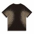 LOUIS VUITTON 字母暗紋提花漸層針織短袖 （棕色）_1