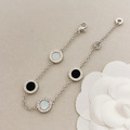 BVLGARI 銀色黑白貝母手鍊_2