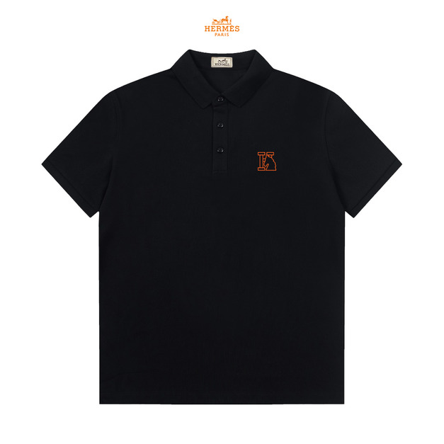 HERMES H小馬標Polo衫 (黑)