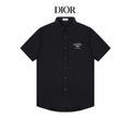 DIOR 經典刺繡短袖襯衫