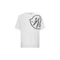 MONCLER 淡墨印花標識短袖 (白)