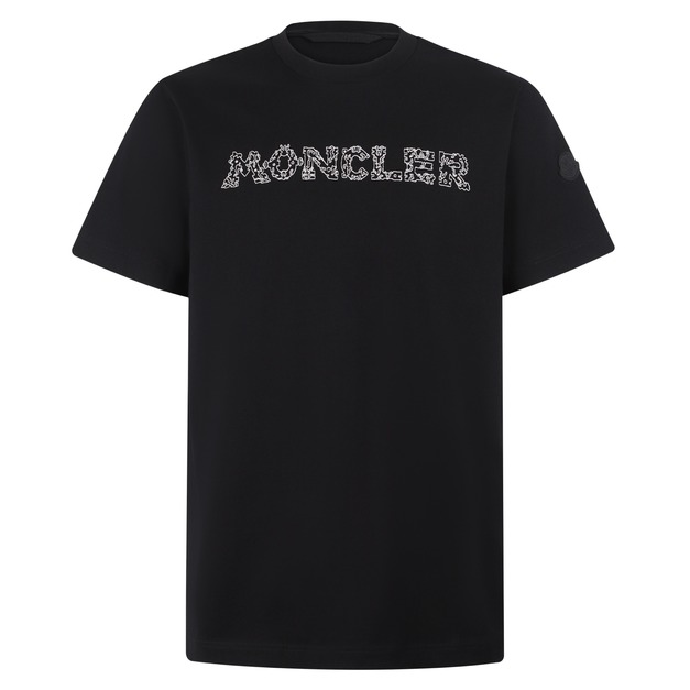 MONCLER 太空刺繡標識圓領棉質短袖