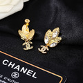 CHANEL 金葉子耳環_3