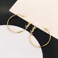 YSL 金色圓圈耳環_2