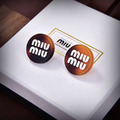 MIUMIU 字母樹脂耳釘_1