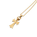 CHROME HEARTS 鍍金綠鑽水滴十字架_2