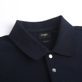 FENDI 雙F繡花POLO衫 (黑)_3