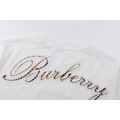 BURBERRY 格紋草書風格徽標短袖 (白)_2