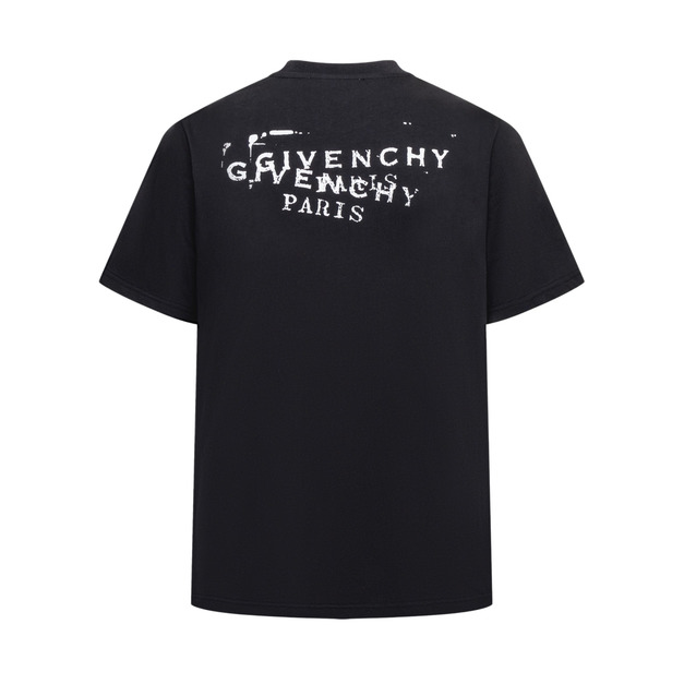 GIVENCHY Stamp 前後印花短袖（黑色）