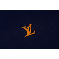 LOUIS VUITTON 皮牌標識毛織短袖（藍色）_2