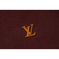 LOUIS VUITTON 皮牌標識毛織短袖（深棕色）_2