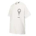 CHROME HEARTS 線條馬蹄梵文字母印花短袖 (白)_1