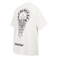 CHROME HEARTS 線條馬蹄梵文字母印花短袖 (白)