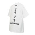 CHROME HEARTS 梵文貼布繡十字架短袖 (白)