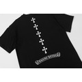 CHROME HEARTS 梵文貼布繡十字架短袖 (黑)_2