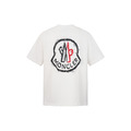 MONCLER logo膠漿印花短袖 (白)
