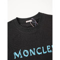 MONCLER logo膠漿印花短袖 (黑)_4
