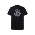 MONCLER LOGO標誌印花模糊感短袖 (黑)