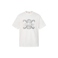 CELINE LOGO印花純棉短袖 (白)