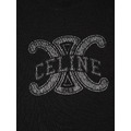 CELINE LOGO印花純棉短袖 (黑)_2