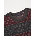 LOUIS VUITTON 紅黑提花針織短袖_2