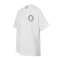 CHROME HEARTS 馬蹄梵文重影短袖 (白)_1