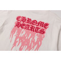 CHROME HEARTS 梵文火焰字母立體繡短袖 (白)_2