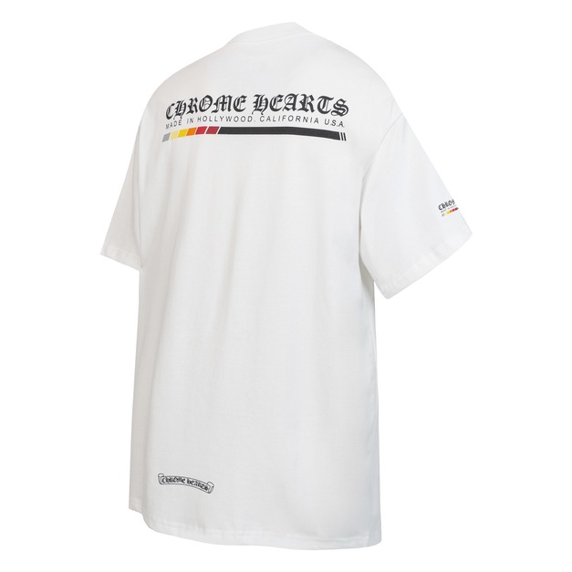 CHROME HEARTS 膠帶印花短袖 (白)