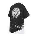 CHROME HEARTS 潑墨馬蹄模糊印花短袖 (黑)