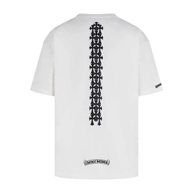 CHROME HEARTS  後背一束十字架短袖（白色）