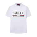 GUCCI 經典做舊腰帶短袖（白色）