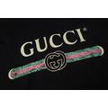 GUCCI 經典做舊腰帶短袖（黑色）_2
