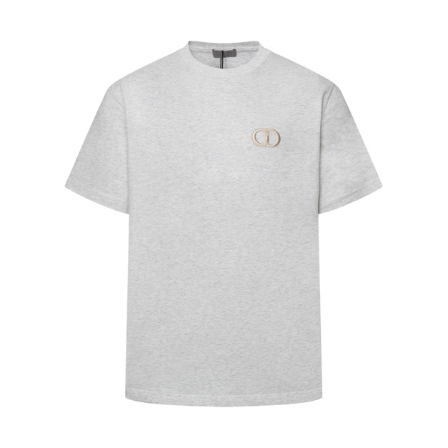 DIOR 立體CD刺繡短袖（灰色）