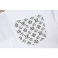 LOUIS VUITTON 提花牛仔口袋鏈條短袖 (白)_2