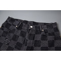 LOUIS VUITTON 黑格子牛仔短褲_3