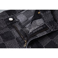 LOUIS VUITTON 黑格子牛仔短褲_4