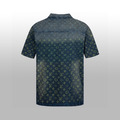 LOUIS VUITTON 三色漸變LOGO牛仔襯衫_1