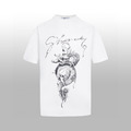 GIVENCHY 中古世紀復古插畫短袖 (白)