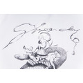 GIVENCHY 中古世紀復古插畫短袖 (白)_4