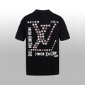 LOUIS VUITTON 笑臉LOGO短袖 (黑)_1
