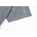 LOUIS VUITTON LV 小字母刺繡針織短袖 (灰)_5