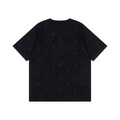 LOUIS VUITTON LV 小字母刺繡針織短袖 (黑)_1