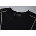 PRADA 斜線條三角標短袖 (黑)_6