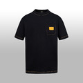 FENDI 口袋LOGO縫標短袖 (黑)