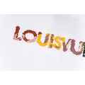 LOUIS VUITTON 彩色刺繡LOGO短袖 (白)_3
