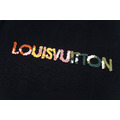 LOUIS VUITTON 彩色刺繡LOGO短袖 (黑)_2